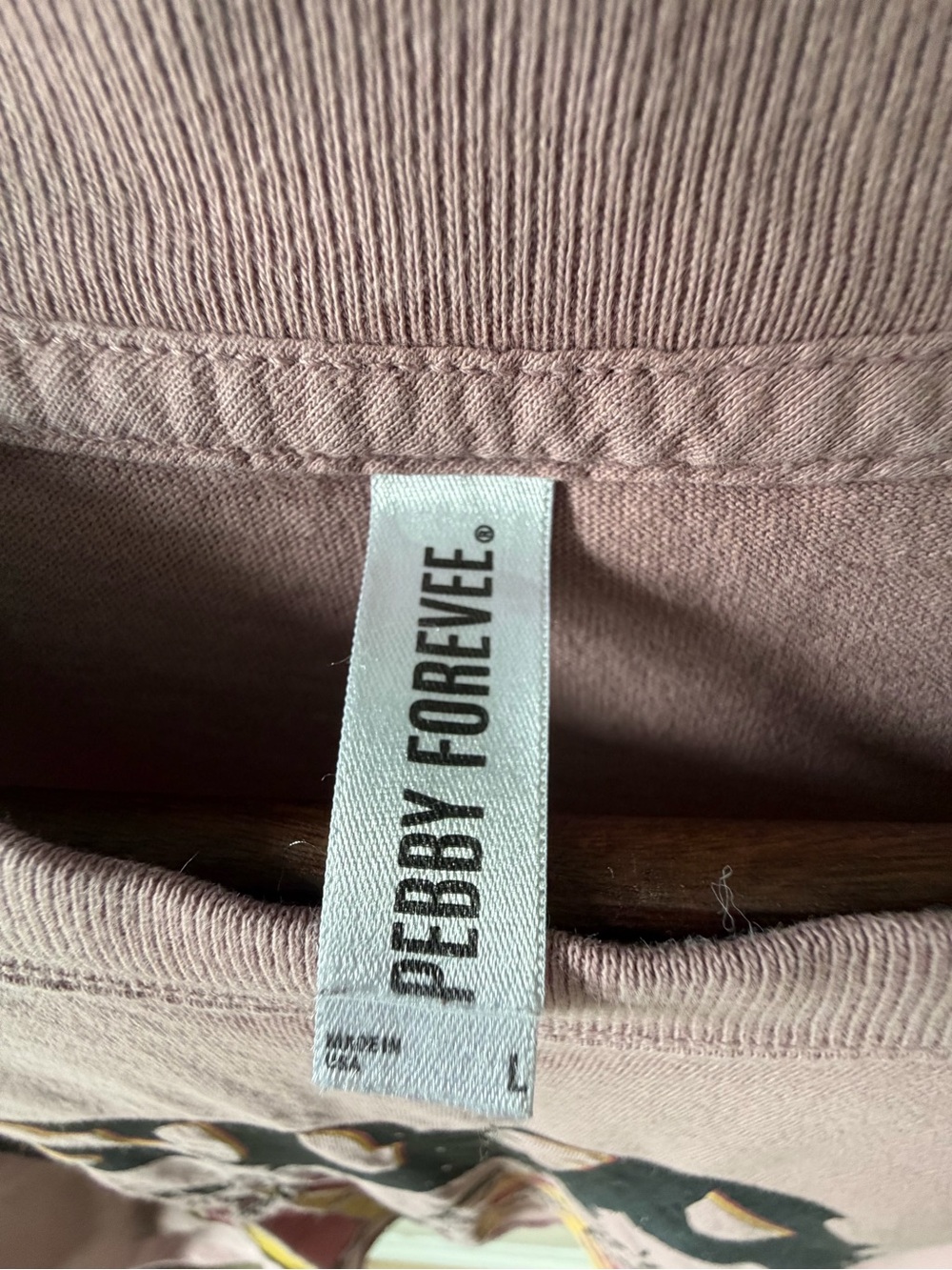 Graphic T| Stay Weird| Retro | Dusty Mauve Pink | Size Large |Pebby Forevee - Picture 3 of 7